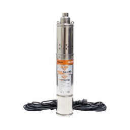 Pompa submersibila apa curata de adancime Ruris Aqua 40,corp inox, 750 W, 30 l/min debit apa, 100 m inaltime refulare, 15 m adancime absorbtie, 35°C temperatura maxima, Argintiu