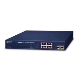 Switch Planet GS-4210-8P2S, 8 porturi RJ-45 PoE+, 2 porturi SFP, Gigabit Ethernet, Management IPv4/IPv6