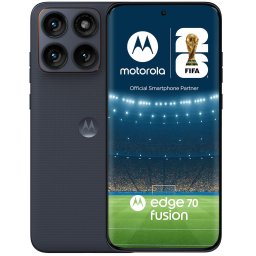 Telefon mobil Motorola edge 70 fusion, 7000 mAh, 256GB, 8GB RAM, 5G, PANTONE Silhouette, Negru