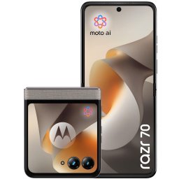 Telefon mobil Motorola razr 70, 256GB, 8GB RAM, 5G, PANTONE Hematite (Gri)