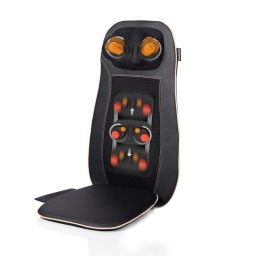 Husa de scaun pentru masaj Shiatsu Medisana MCN 88930, 2 zone pentru masaj, Functie de incalzire , Telecomanda, Negru