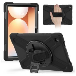 Husa Husă robustă cu suport 4smarts Rugged husă Grip pentru Samsung Galaxy Tab A11+ negru