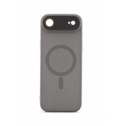 Carcasa Liquid Silicone, Flippy, Compatibila iPhone 17 Air, Magnetica, Protectie TPU Camera, Gri Titanium