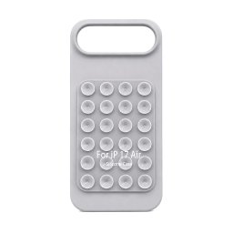 Husa din Silicon pentru iPhone 17 Air, Flippy, Carcasa de Protectie cu Ventuze, din Cauciuc Moale Rezistenta la Socuri, Gri