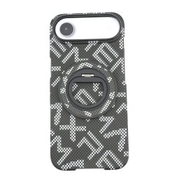 Husa pentru iPhone 17 Air, Flippy, Carcasa de Protectie Rezistenta Ultra-subtire, Suport Magnetic, Aspect Texturat, Negru