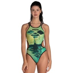 Arena - costum inot femei intreg - One Double Cros - Soft Green Multi - 32