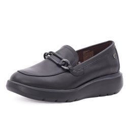 Pantofi dama casual din piele naturala, Karisma 1M590007A 01-N, negru