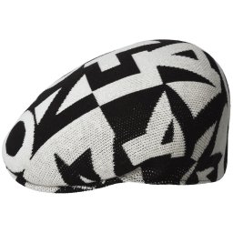 Kangol, basca Superfan 504, Negru/Alb