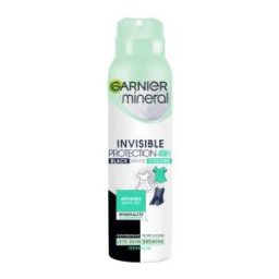 Set 2 x Deodorant Spray Garnier Mineral Invisible Black White Colors Fresh Aloe, 150 ml