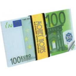 Set 4 x Carnet Notite, Model 100 Euro, 140 x 80 mm, 70 File, Optimum
