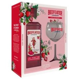 Set 3 x Gin Beefeater Pink, cu 1 Pahar, 0.7 l