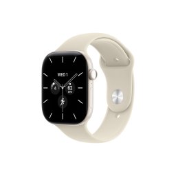 Apple Watch S12 Cellular 42mm Pearl White Ceramic Case with Sand Sport Band - S/M