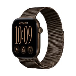 Apple Watch S12 GPS 46mm Dark Bronze Aluminium Case with Dark Bronze Milanese Loop - M/L