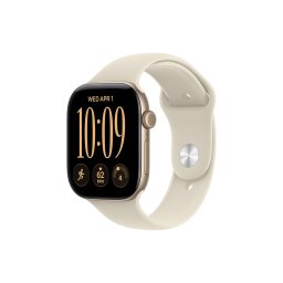 Apple Watch S12 GPS 42mm Light Gold Aluminium Case with Sand Sport Band - S/M