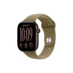 Apple Watch S12 GPS 42mm Dark Bronze Aluminium Case with Olive Sport Band - M/L