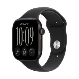 Apple Watch S12 GPS 46mm Black Aluminium Case with Black Sport Band - M/L