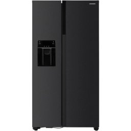 Combina frigorifica side by side HEINNER HSBS-HM513NFIMDXE++, 13 L, Clasa E, Full No Frost, Inverter, Dozator apa si gheata, Display LED, 177 cm, Antracit