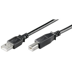 Cablu OEM imprimantă 68901, USB 2.0, 3m, tip A-B, ecranat, Negru
