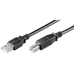 Cablu OEM imprimantă 68902, USB 2.0, 5m, tip A-B, ecranat, Negru