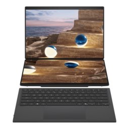 Laptop ASUS Zenbook Duo UX8407AA-SN595X, Intel Core Ultra X9 388H, 2 x 14 inch Touch, RAM 32GB, SSD 1TB, Intel Arc B390, Windows 11 Pro, Moher Gray