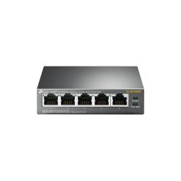 SWITCH PoE TP-LINK 5 porturi 10/100Mbps (4 PoE), IEEE 802.3af, carcasa metalica "TL-SF1005P" (timbru verde 2 lei)