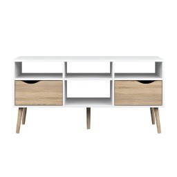 Comodă tv, stejar sonoma/alb, oslo 75391