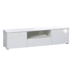 Comodă tv, alb extra lucios hg, spice