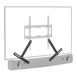 SUPORT montare soundbar, sub TV, monitor BARKAN, pt 1 TV/monitor plat, curbat, diag. max 80 inch, fix, max 6.5 Kg, "E820.B"