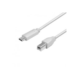 CABLU USB LOGILINK pt. imprimanta, USB 2.0 Type-C (T) la USB 2.0 Type-B (T), 2m, 2 x ecranare, conectori auriti, gri, "CU0161" (timbru verde 0.18 lei)