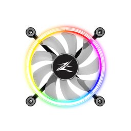 Ventilator Zalman "ZM-LF120", 120mm, 800 - 1300 RPM, EBR Bearing, 43 CFM, 2x inel LED RGB, 4pin PWM, negru, "ZM-LF120" (timbru verde 0.18lei)