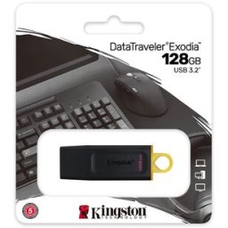 Memorie USB 3.2 / 3.1 / 3.0 / 2.0 Kingston, 128GB, DataTraveler, Black "PD KGT USB 128GB-BK" (timbru verde 0.03 lei)