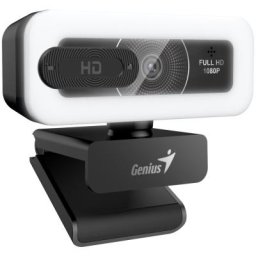 CAMERA WEB GENIUS senzor 1080p Full-HD cu rezolutie video 1920x1080, FaceCam Light, microfon, fix focus, 75 grade view, cablu 1.5m, black "32200010400" (timbru verde 0.18 lei)