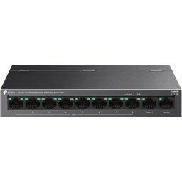 SWITCH TP-LINK 10-Port 10/100Mbps Desktop Switch cu 8-Port PoE+, carcasa metalica "LS110P" (timbru verde 2 lei)