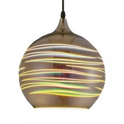 Pendul, Horoz, Laser, Sticla, 3D, Crom, 1M, 1XE27, Max 60W, , 021-004-0001