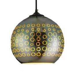 Pendul, Horoz, Radian, Sticla, 3D, Crom, 1M, 1XE27, Max 60W, , 021-007-0001