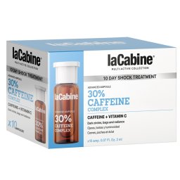 Fiole pentru conturul ochilor cu Cafeină și Vitamina C Advanced 30% Caffeine Complex, La Cabine, 10 x 2 m