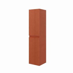 Dulap baie suspendat, Fluminia Pisa, front riflat, mattone
