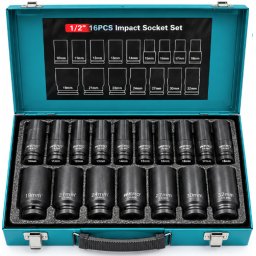 Trusa cu 16 Tubulare de Impact 1/2 dimensiune de la 10 la 32 mm