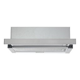Hota incorporabila Crown CT6040IX, 65W, 353 m³/h, 2 trepte, Telescopic, Iluminare LED, Inox