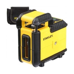 Stanley - STHT77594-1 - Nivela laser cu linii, 25 m, +/-0.4 mm/m, 2 linii laser, fascicul verde, proiectie 360 grade, suport perete, geanta textila