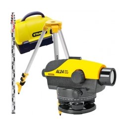 Stanley - AL24 GVP - Nivela optica, 90 m, 24X, - grade, trepied, mira, valiza plastic