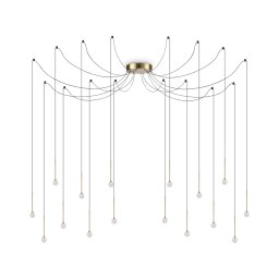 Candelabru Lucciola 284019, LED 16W, D 20 cm, alamă, metal