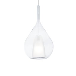 Pendul Kalique 359793, 1xE27 42W, D 28 cm, transparent, sticlă