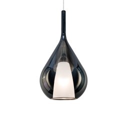 Pendul Kalique 359724, 1xE27 42W, D 28 cm, fumuriu, sticlă