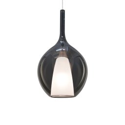 Pendul Kalique 359618, 1xE27 42W, D 28 cm, fumuriu, sticlă