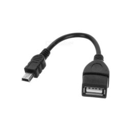Cablu OTG OEM USB-A mamă la mini USB tată 0.2m