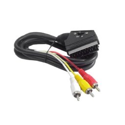 Cablu OEM SCART tata la 3xRCA tata, 2m