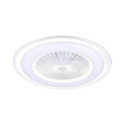 Plafonieră LED dimabilă cu ventilator ZONDA LED/48W/230V alb + telecomandă