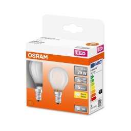 SET 2x Bec LED P45 E14/2,5W/230V 2700K Osram