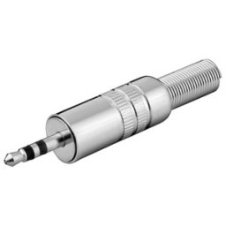 Set 10 x Mufa Tata 3,5 mm, Stereo, Metal, cu Protector Cablu, Goobay